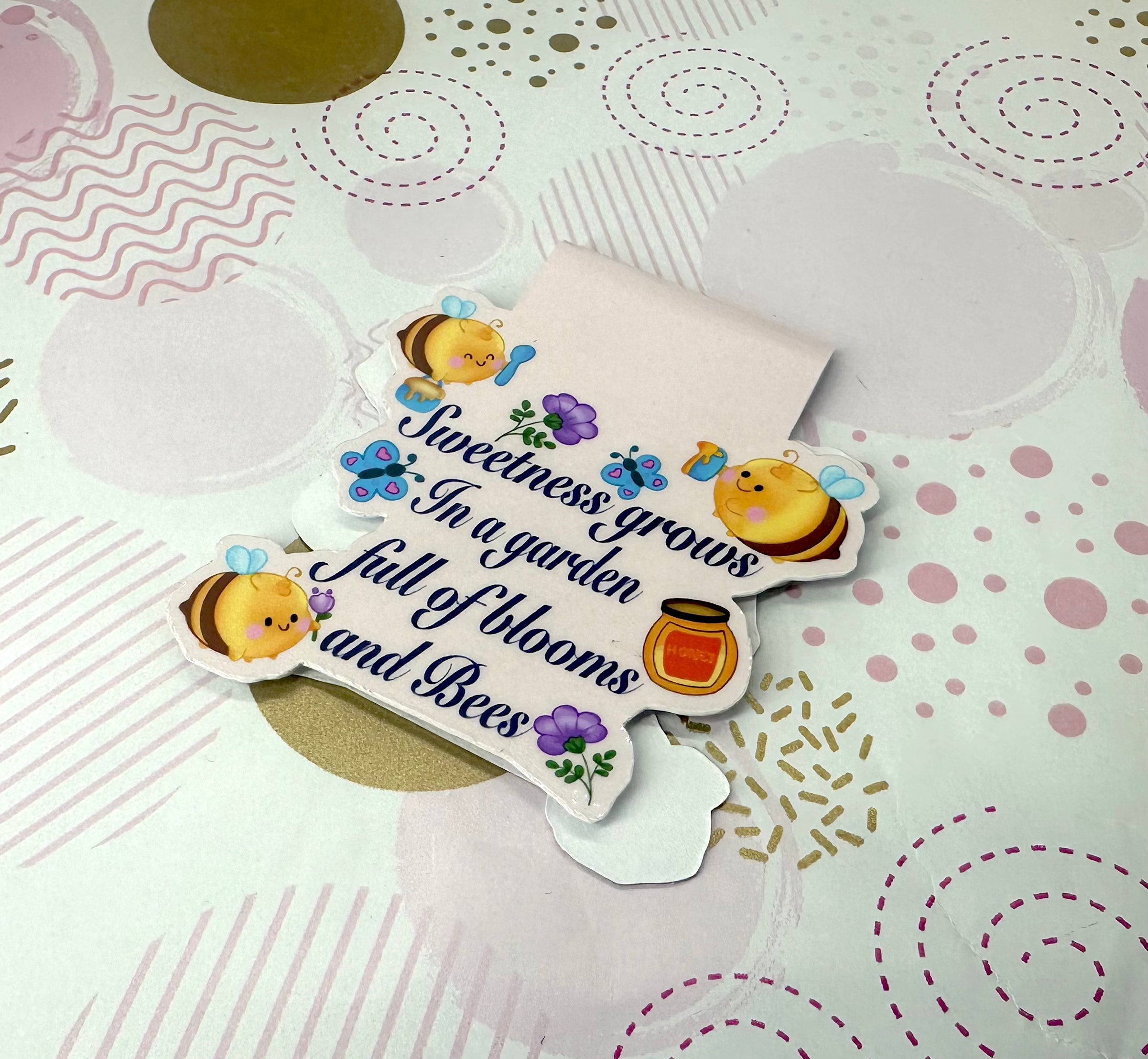 Honey Bees sweet Verse Magnetic Bookmark