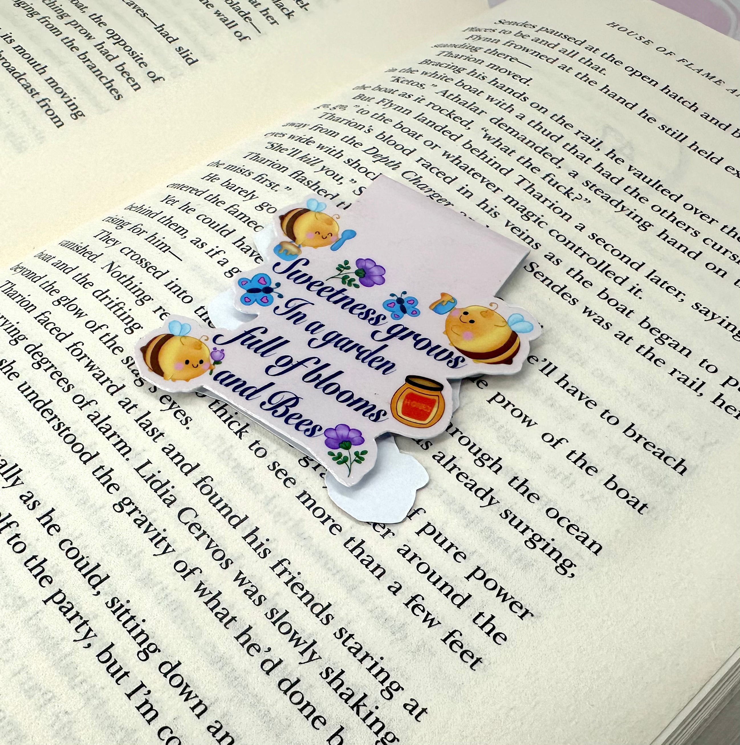 Honey Bees sweet Verse Magnetic Bookmark