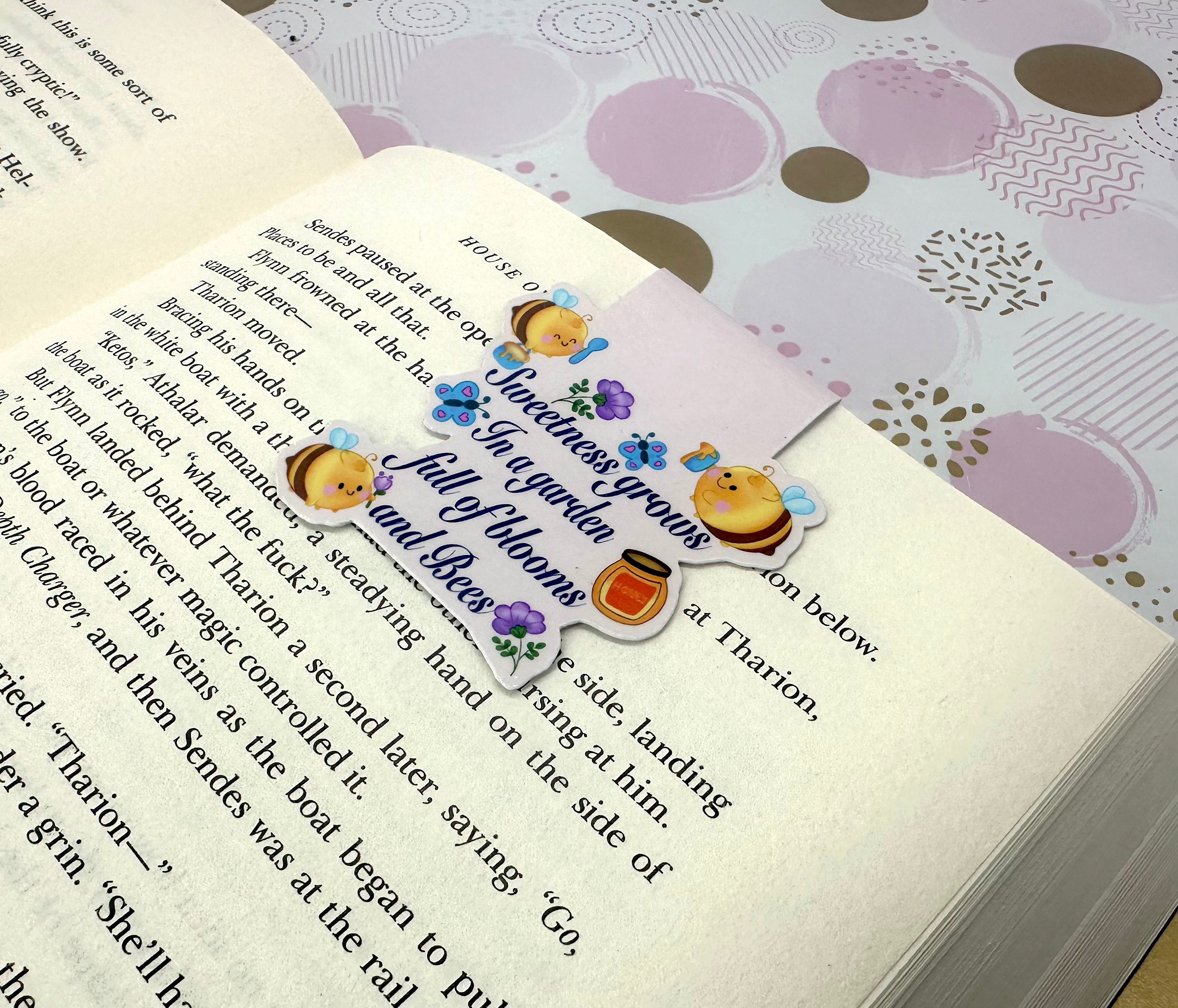 Honey Bees sweet Verse Magnetic Bookmark