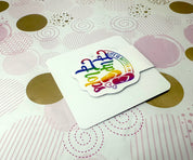 Rainbow Life is better in Flip Flops Magnetic Bookmark