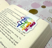 Rainbow Life is better in Flip Flops Magnetic Bookmark