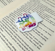 Rainbow Life is better in Flip Flops Magnetic Bookmark