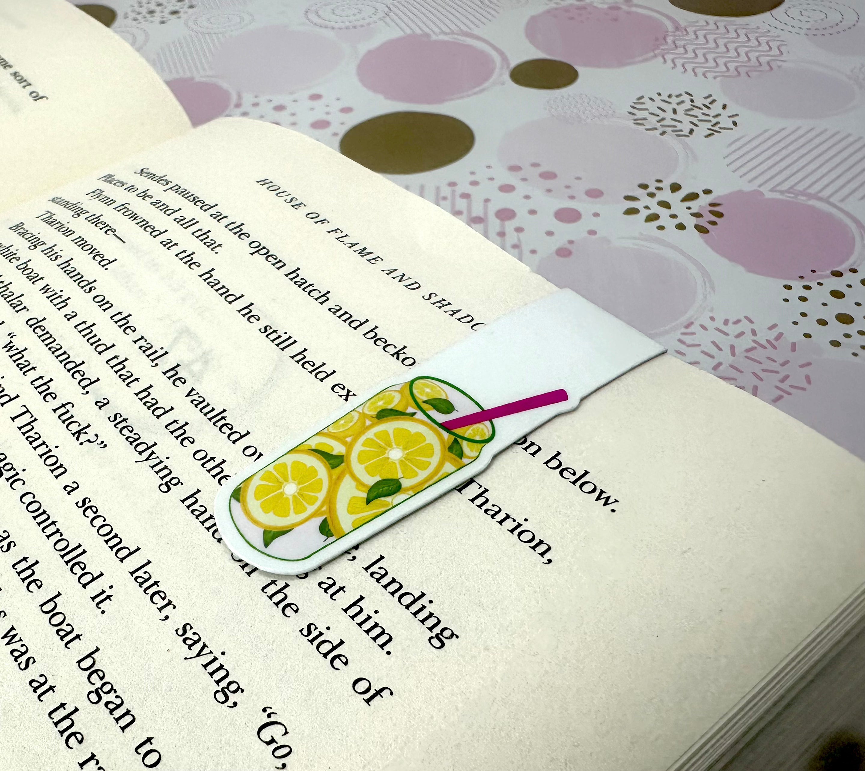 Pink Lemonade Magnetic Bookmark Set