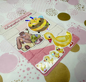 Holographic Duck Adventure Sticker Set