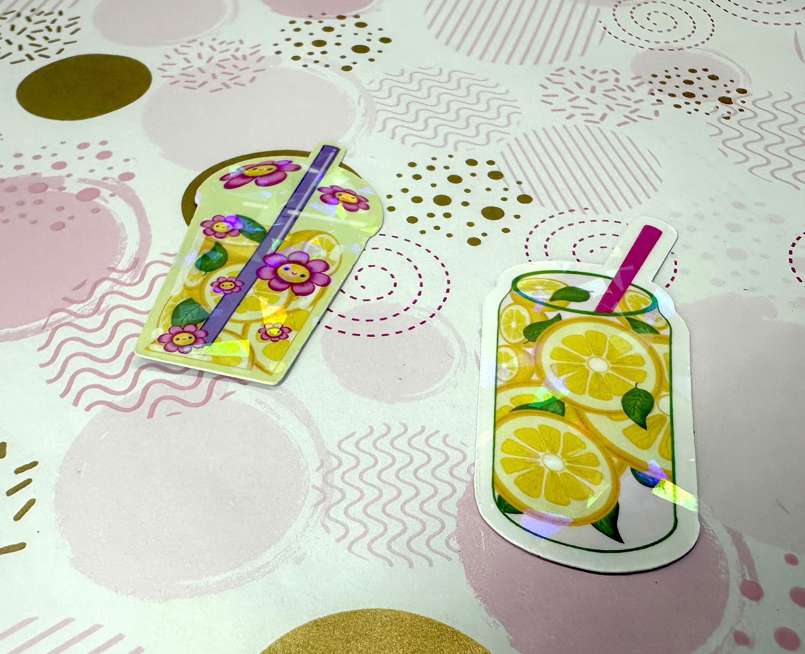 Pink Lemonade Drink Vinyl Sticker