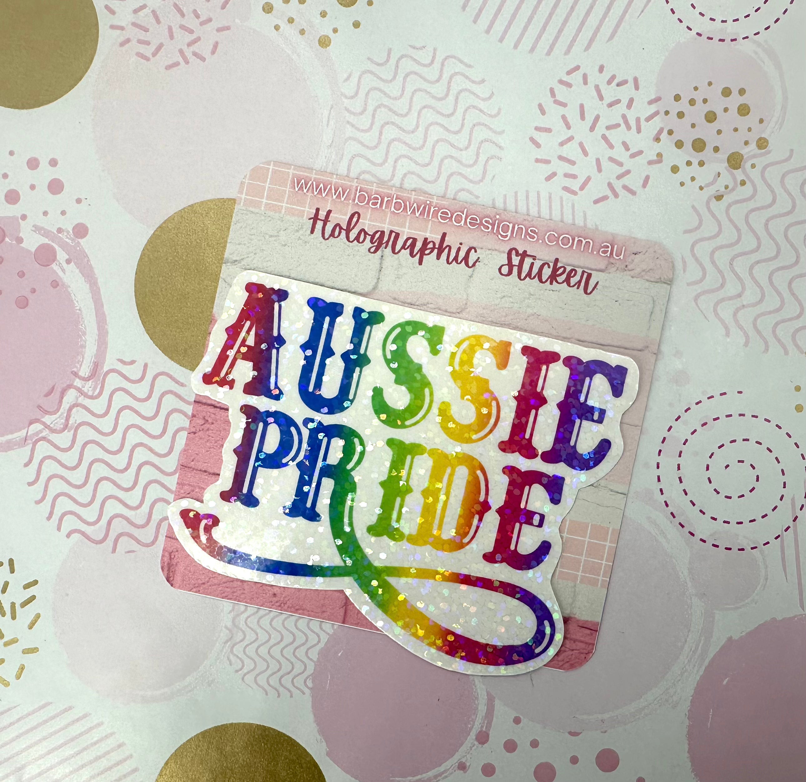 Rainbow Aussie Pride Vinyl Sticker