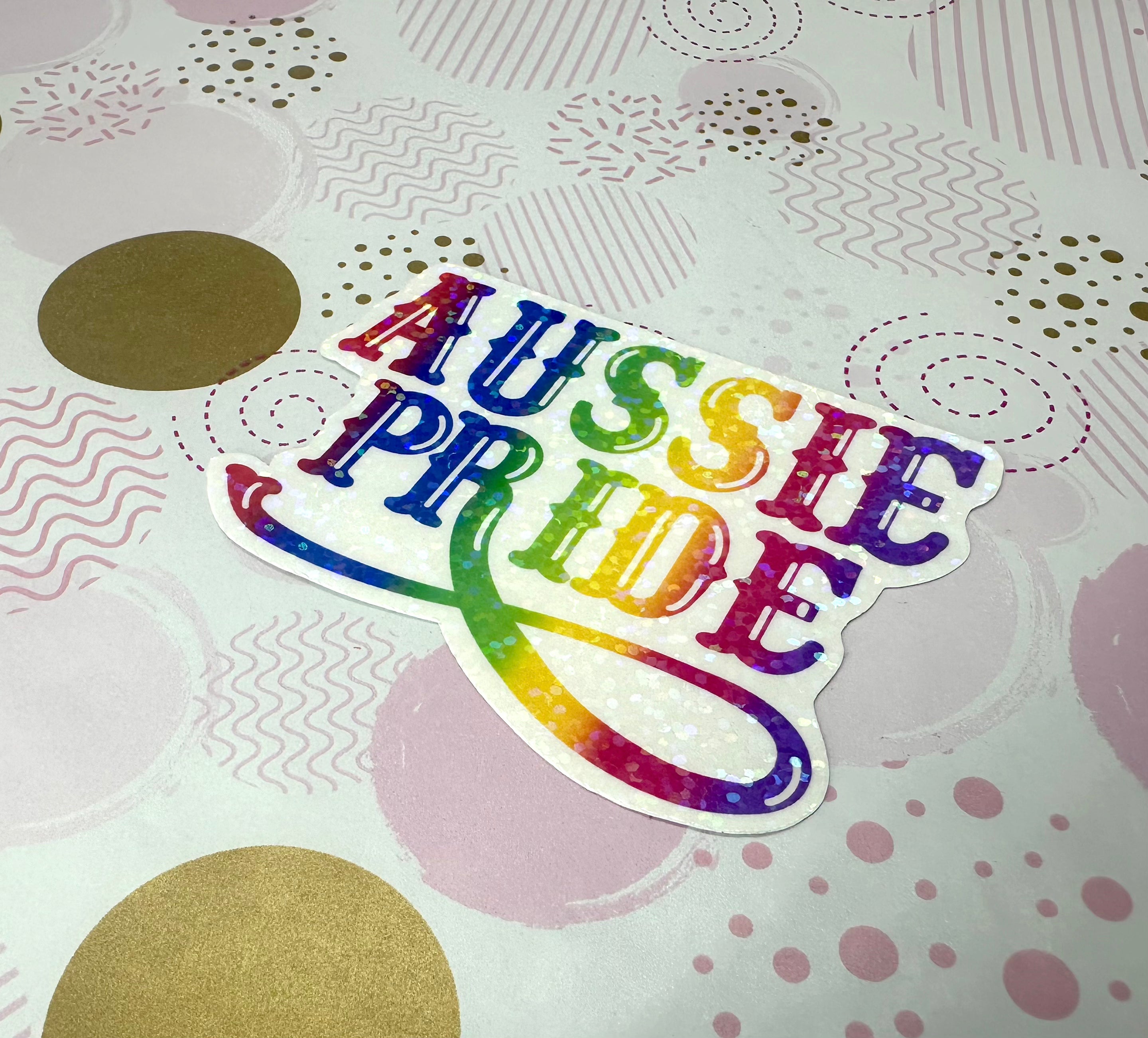 Rainbow Aussie Pride Vinyl Sticker