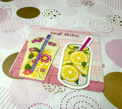 Pink Lemonade Drink Vinyl Sticker