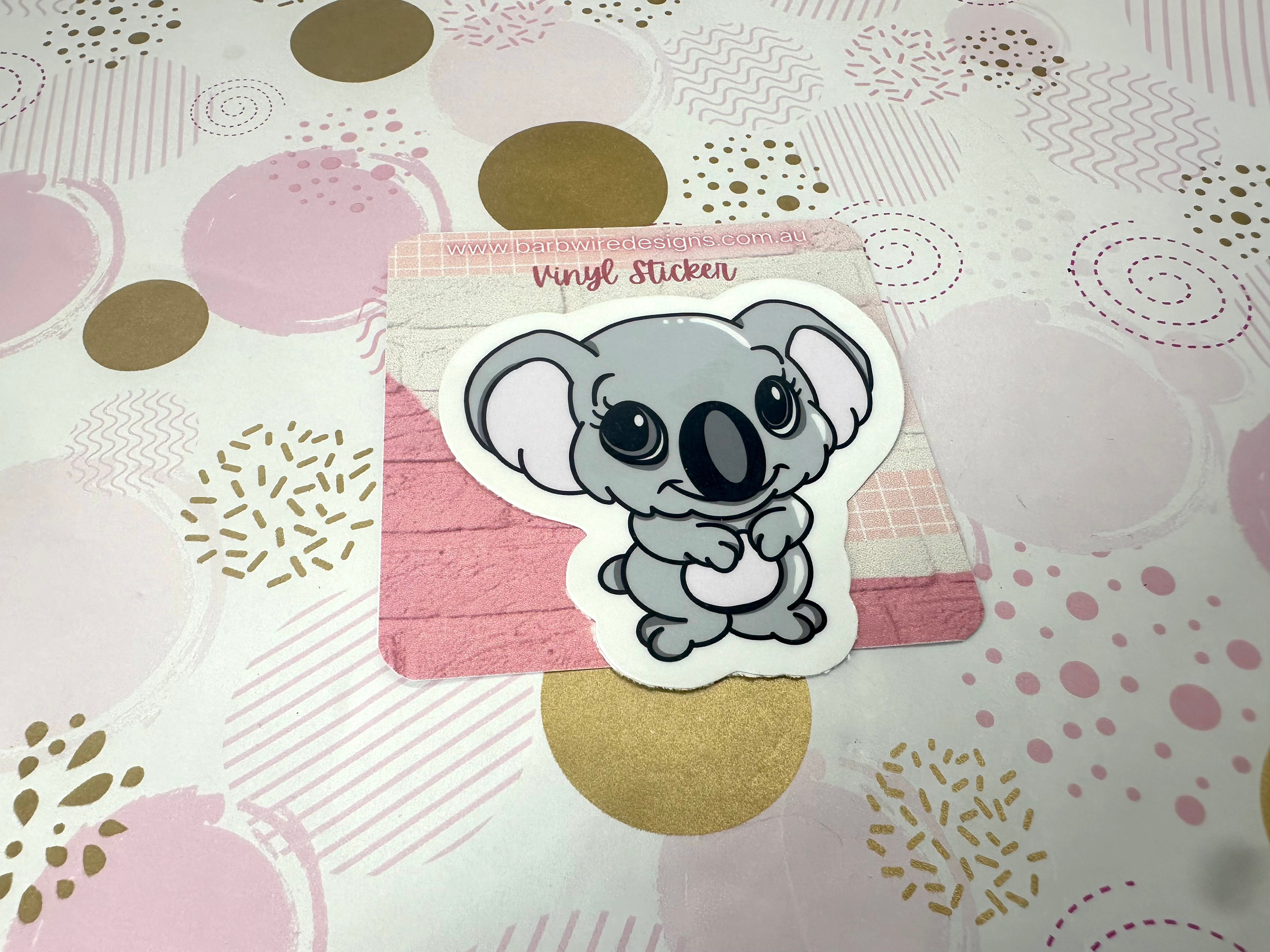 Koala Bear Drawing Vinyl Sticker