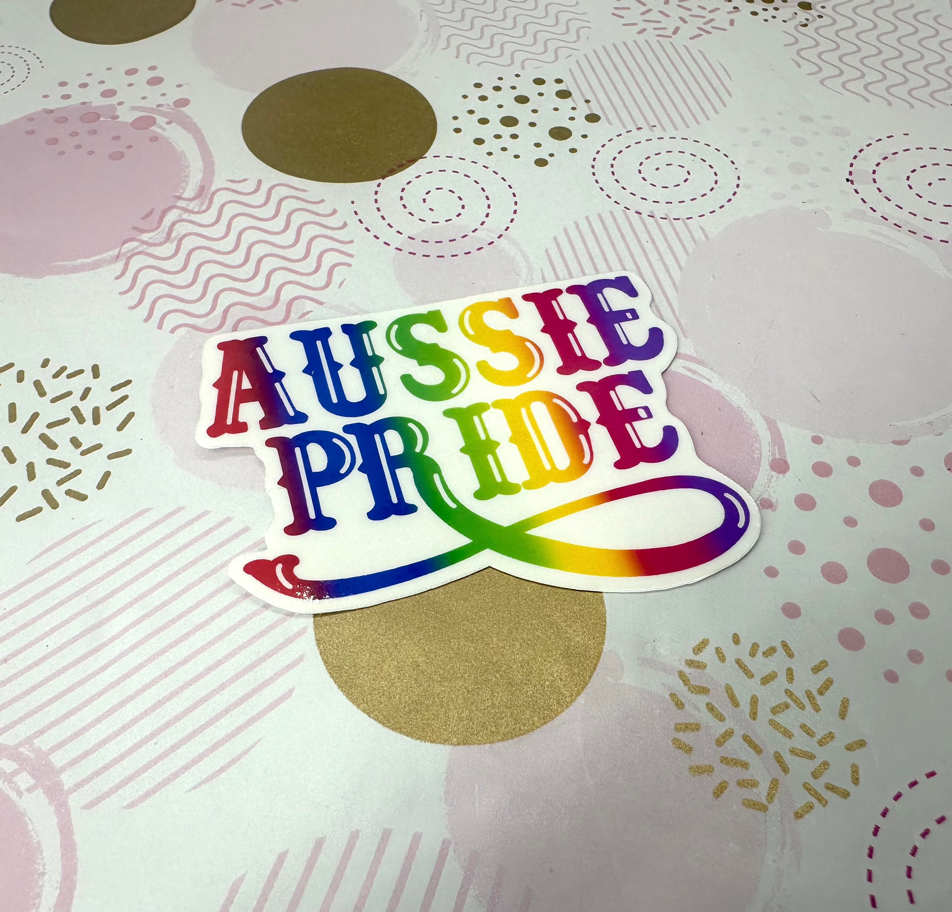 Rainbow Aussie Pride Vinyl Sticker