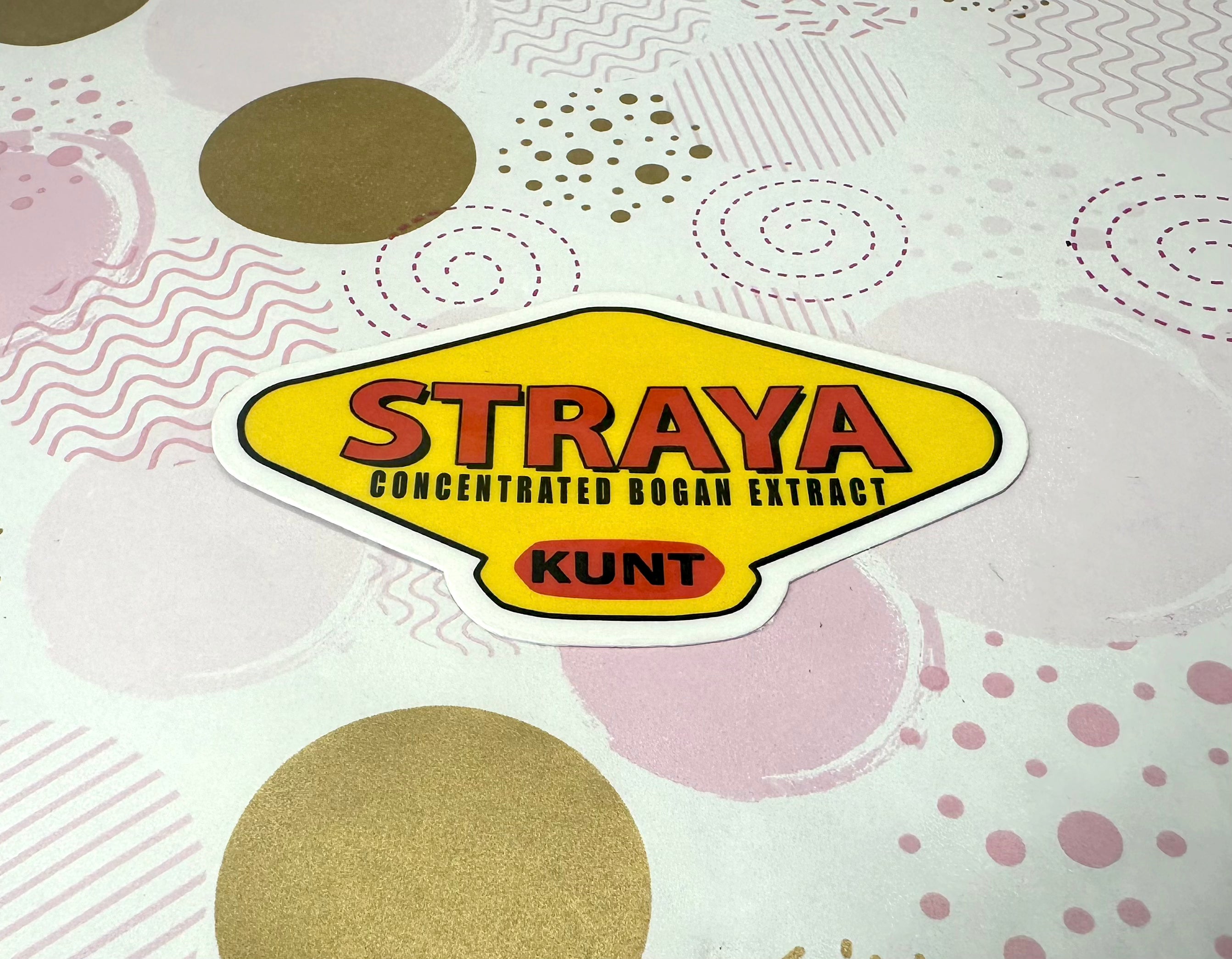 Straya Bogan Extract Vinyl Sticker Barb Wire Designs