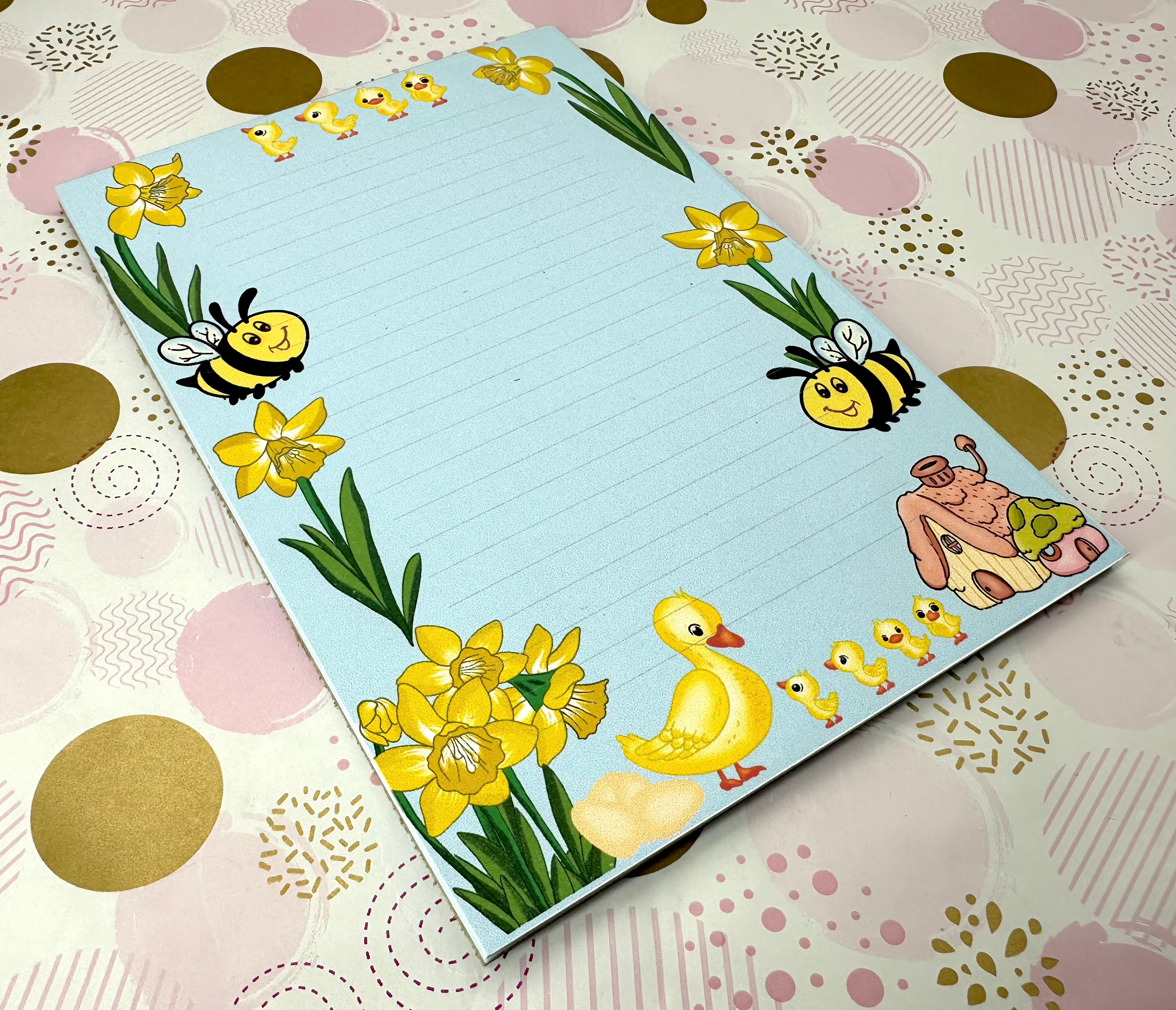 A5 Daffodil Duck Notepad