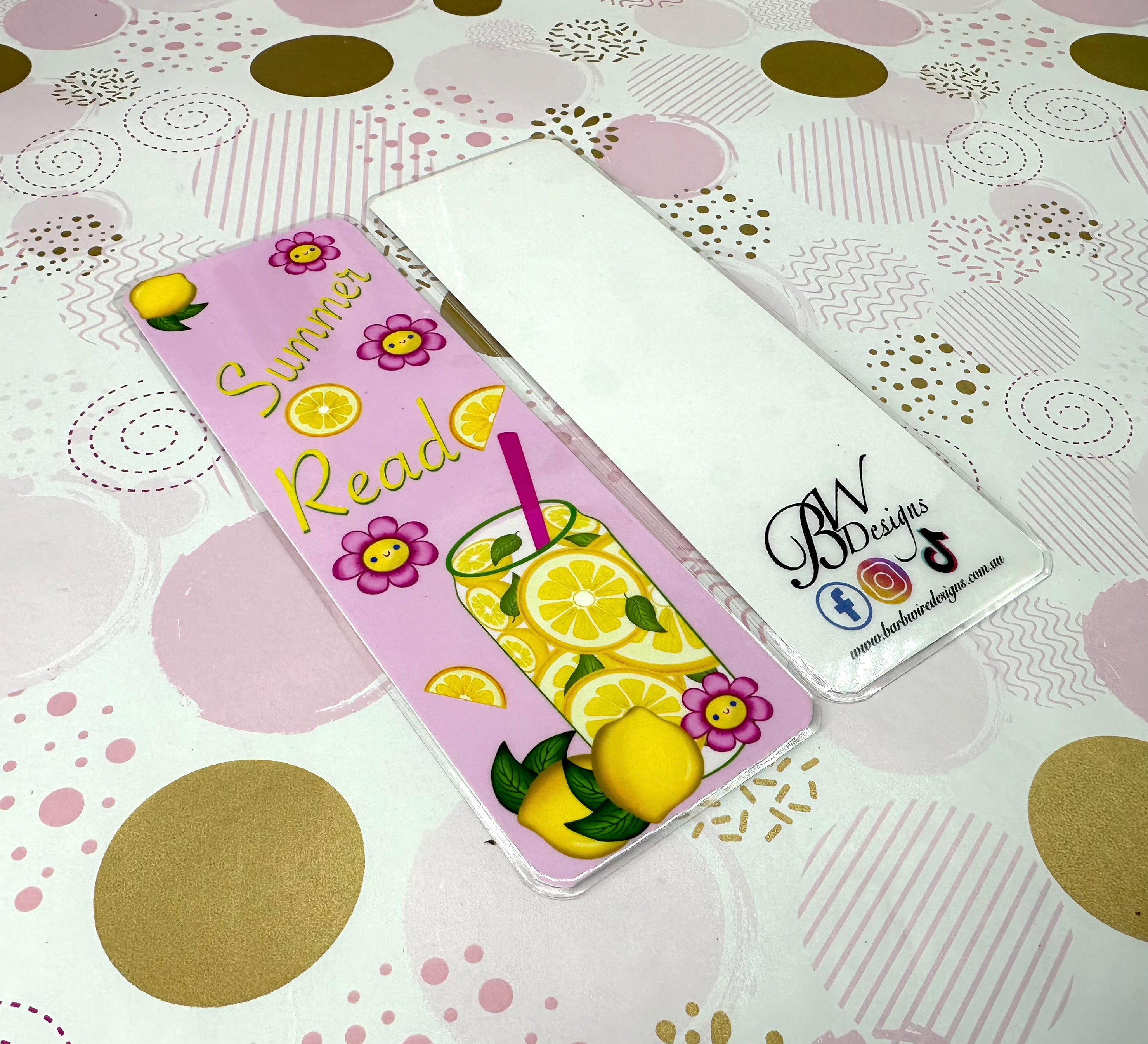 Pink Lemonade Traditional Bookmark