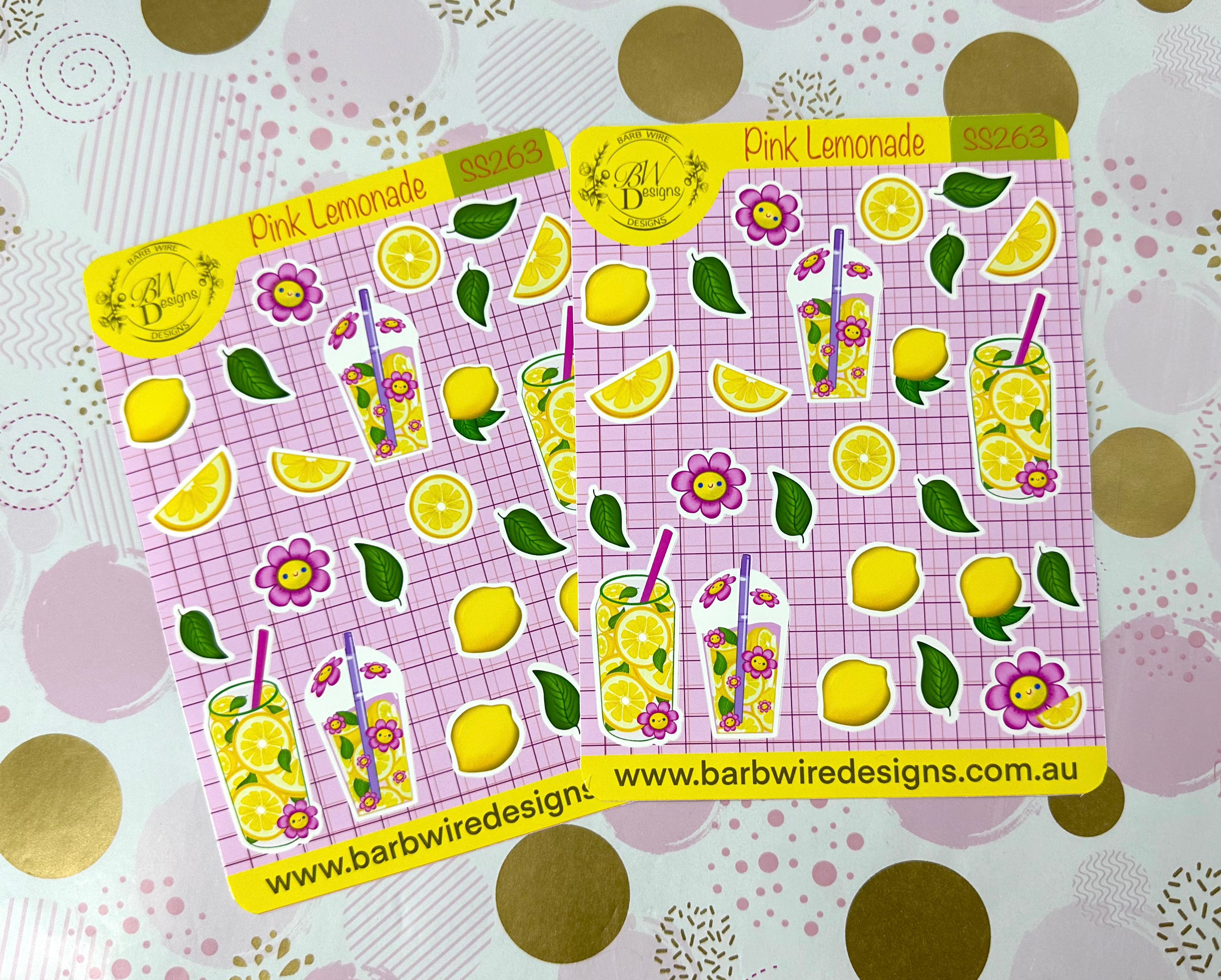 Pink Lemonade Sticker Sheet