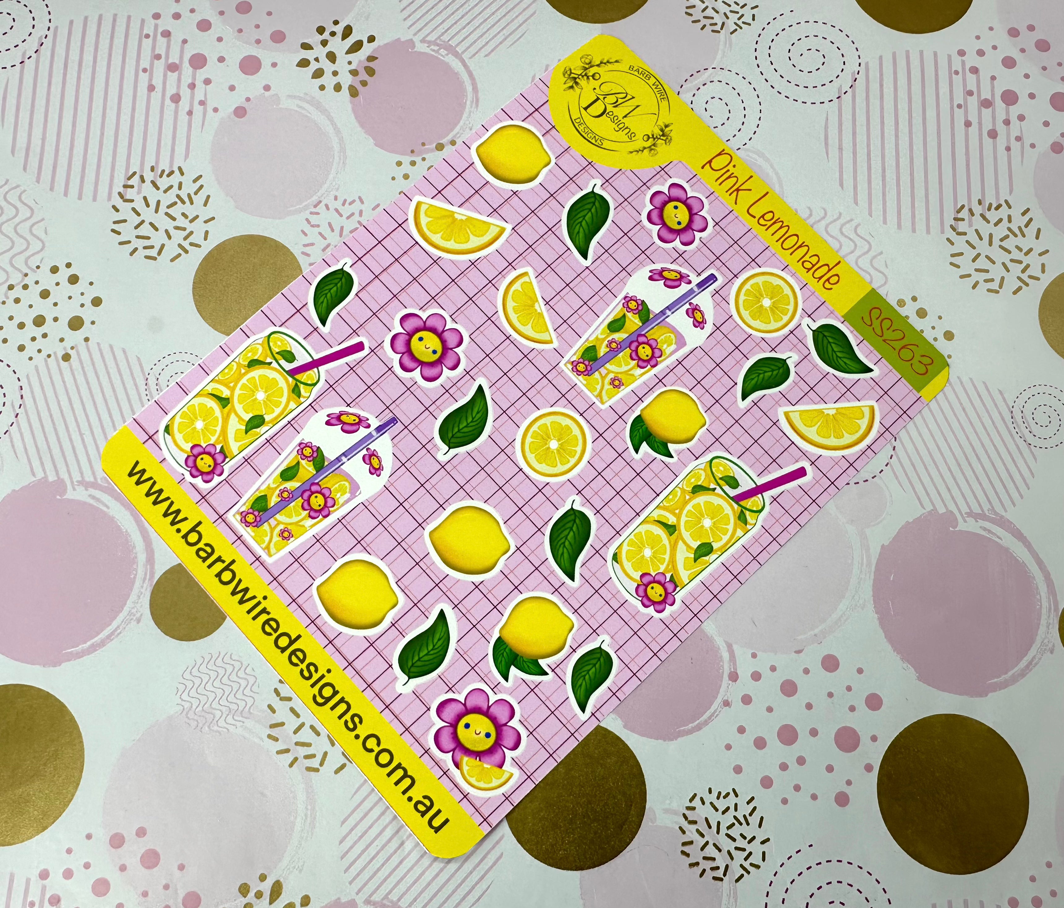 Pink Lemonade Sticker Sheet