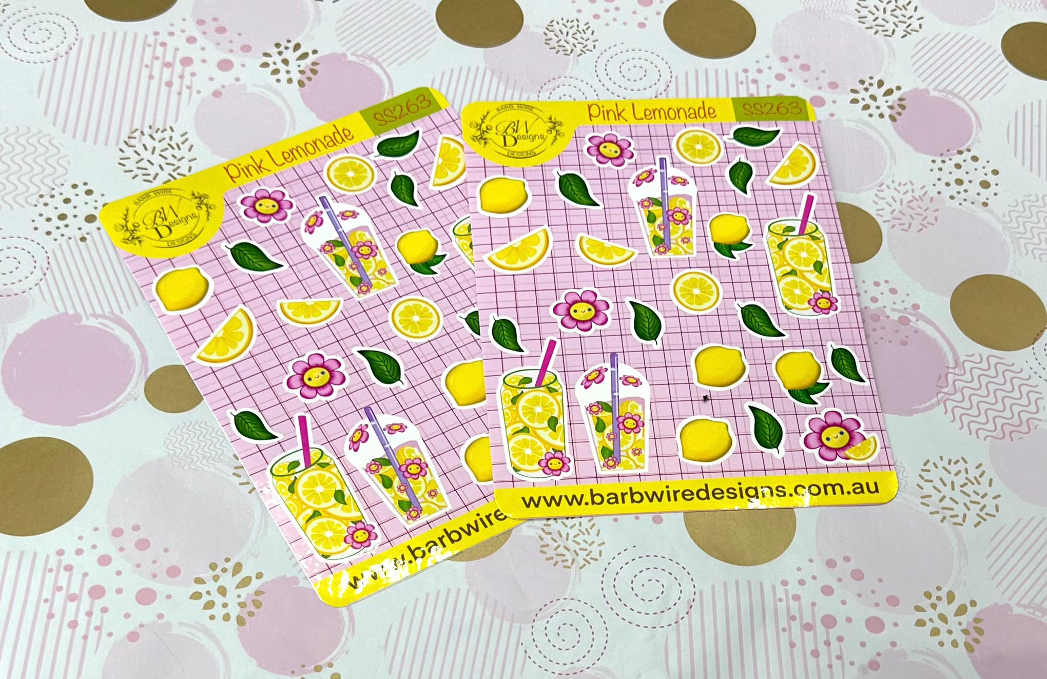 Pink Lemonade Sticker Sheet
