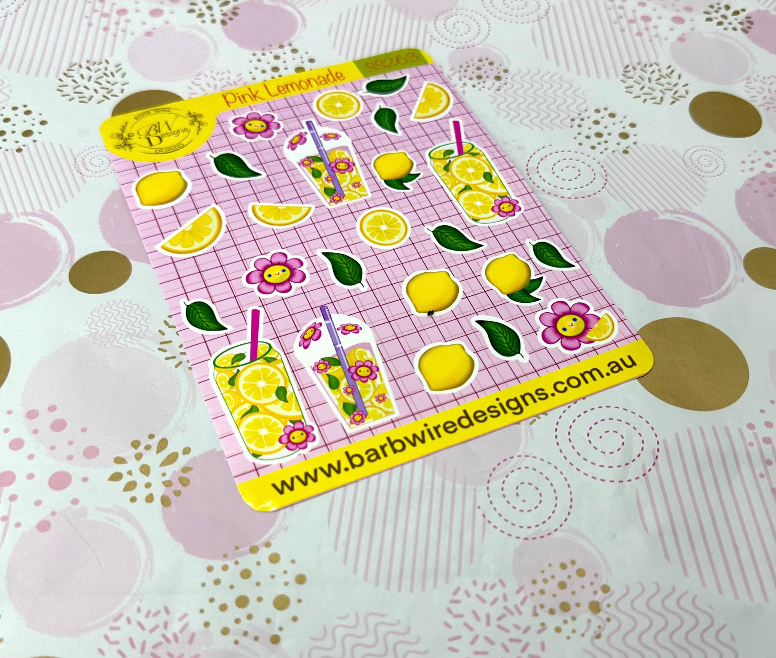 Pink Lemonade Sticker Sheet