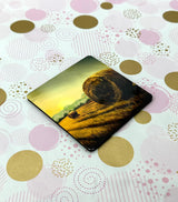 Farming Life Cork Board Square Coaster