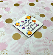 Spring with Nora Cork Board Square Coaster