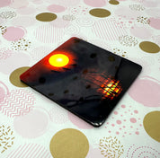 Sunset on A Farm Cork Board Square Coaster