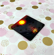 Sunset on A Farm Cork Board Square Coaster