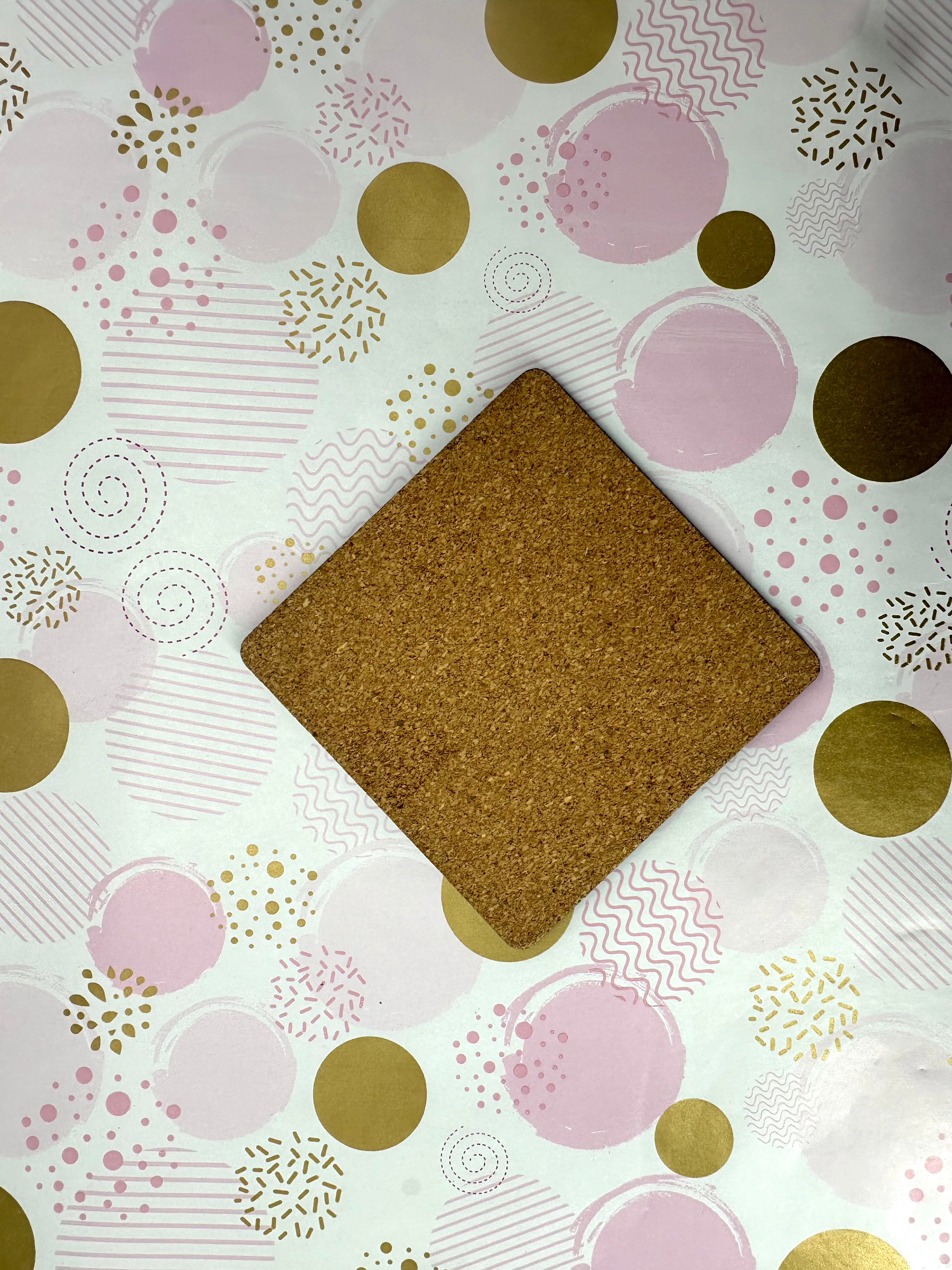 Farming Life Cork Board Square Coaster