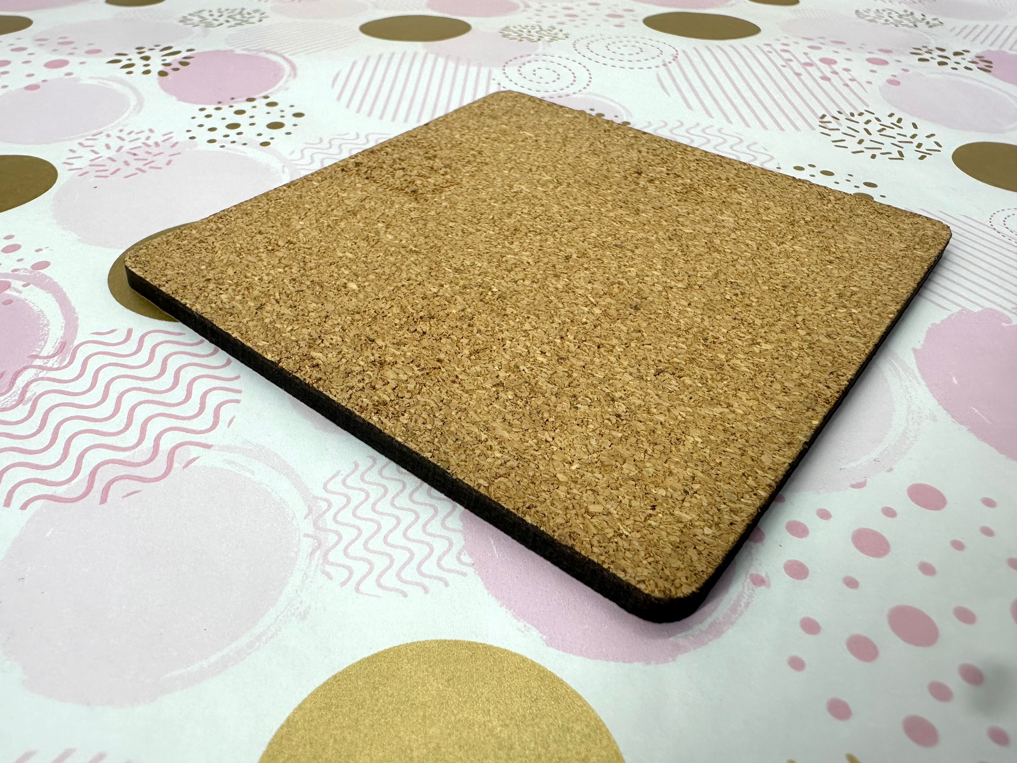 Farming Life Cork Board Square Coaster