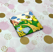 Daffodil Duck Adventure Cork Board Square Coaster