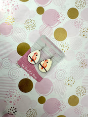 Pink Cockatoo Sublimation Ear Rings