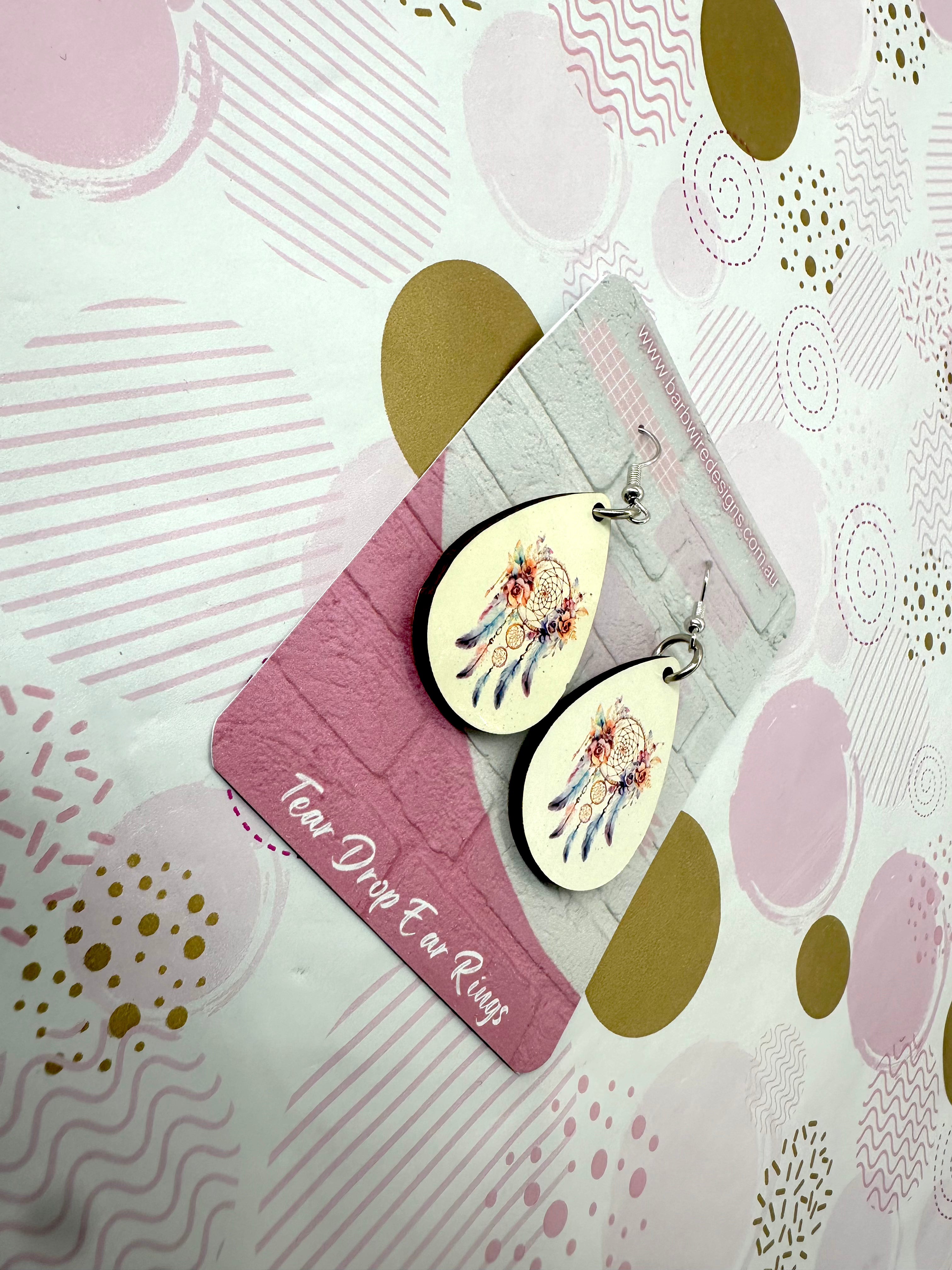 Dream Catcher Sublimation Ear Rings