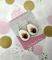 Buzzy Bee Sublimation Ear Rings