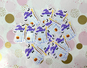 Halloween Ghost Purple Vinyl Sticker