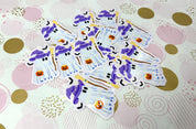 Halloween Ghost Purple Vinyl Sticker