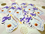 Halloween Ghost Purple Vinyl Sticker