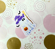 Halloween Ghost Purple Vinyl Sticker