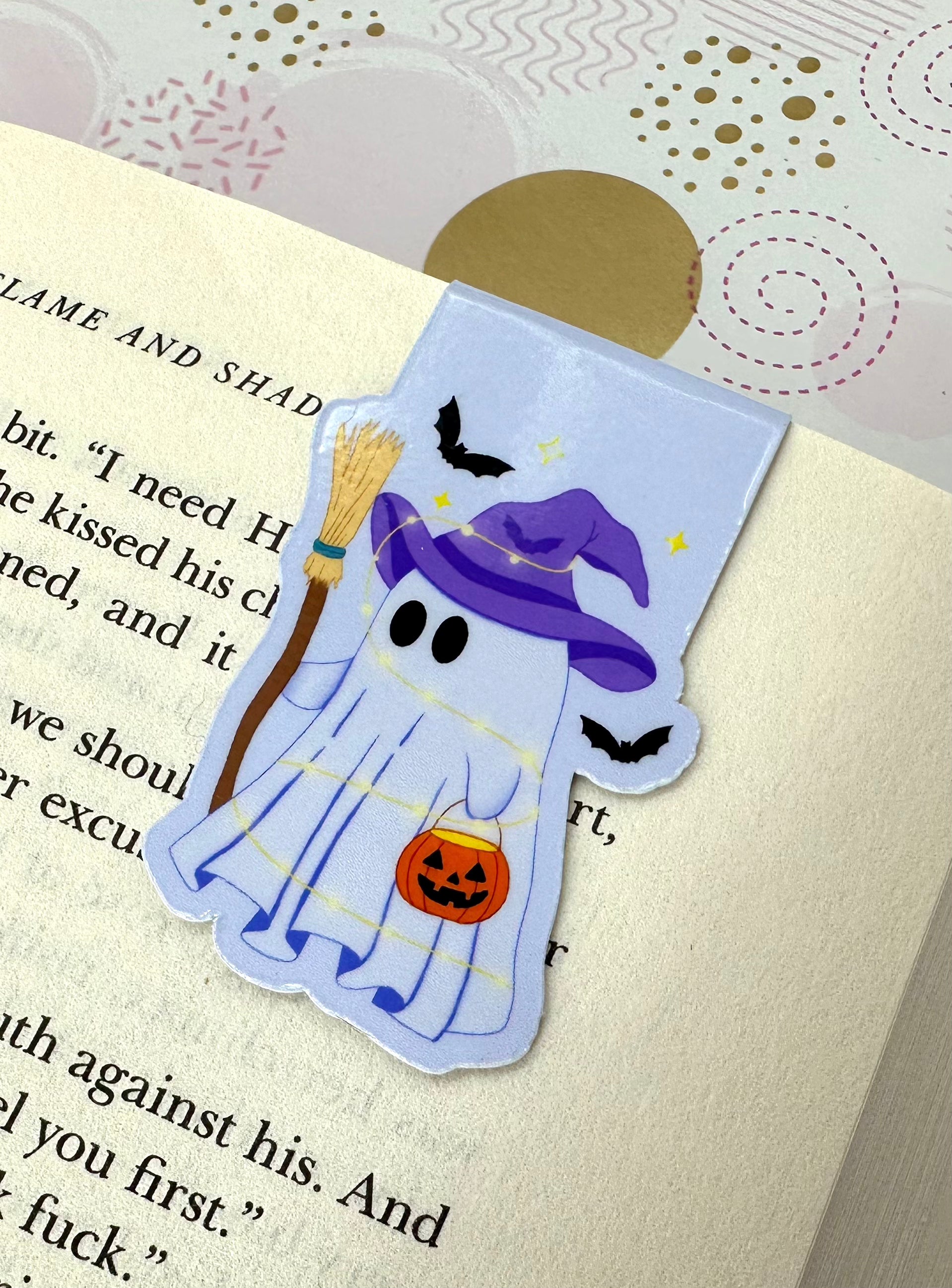 Halloween Ghost Magnetic Bookmark