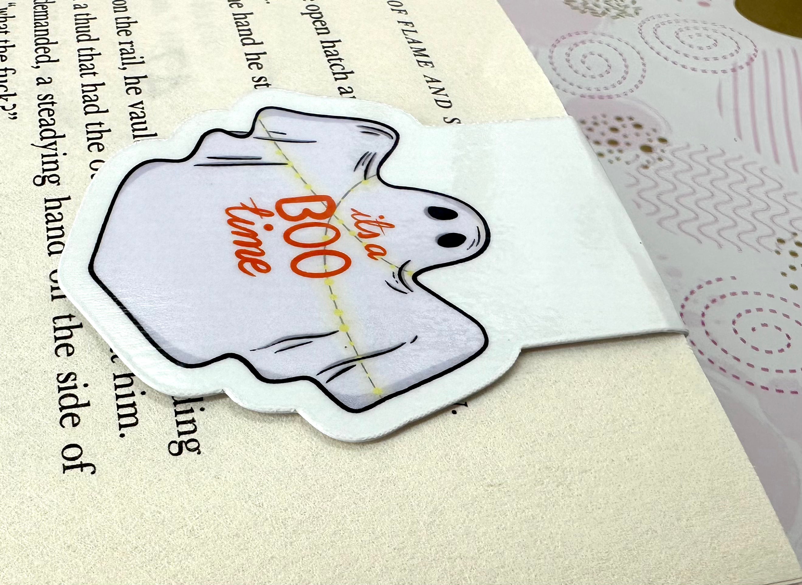 Halloween BOO Ghost Magnetic Bookmark