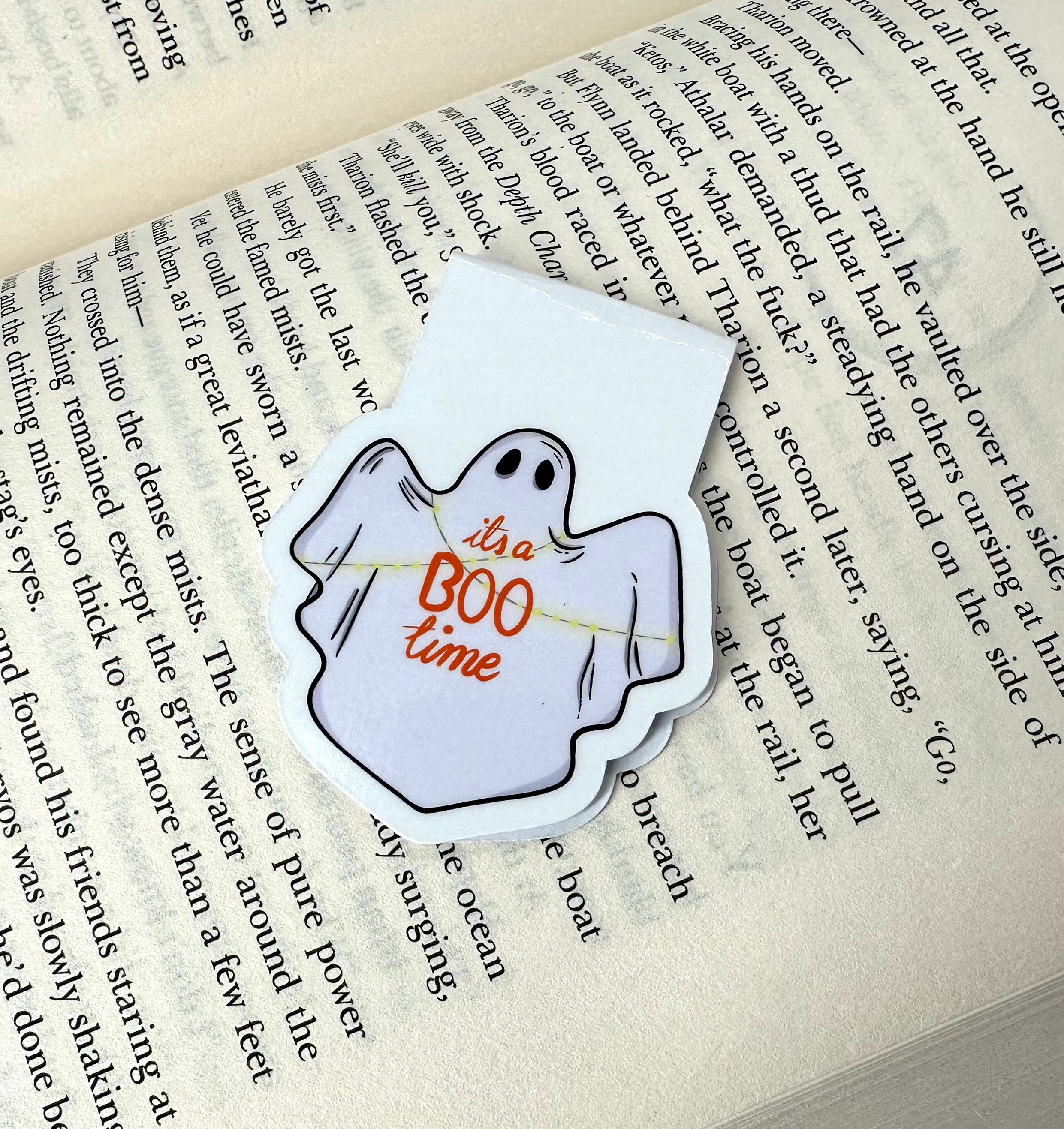 Halloween BOO Ghost Magnetic Bookmark