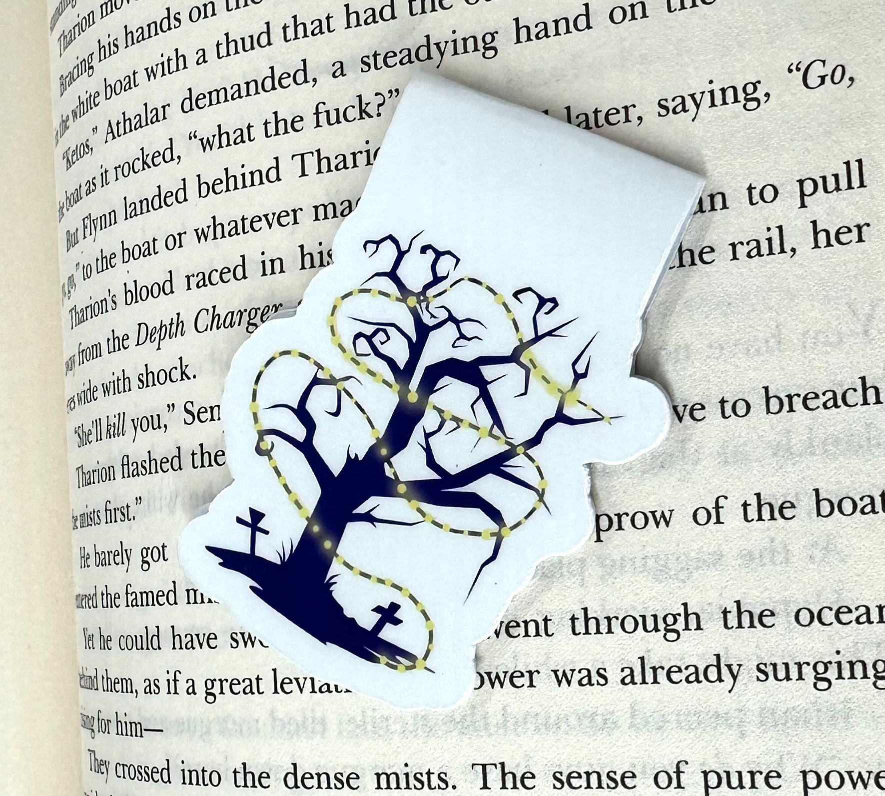 Halloween Tree Magnetic Bookmark Barb Wire Designs