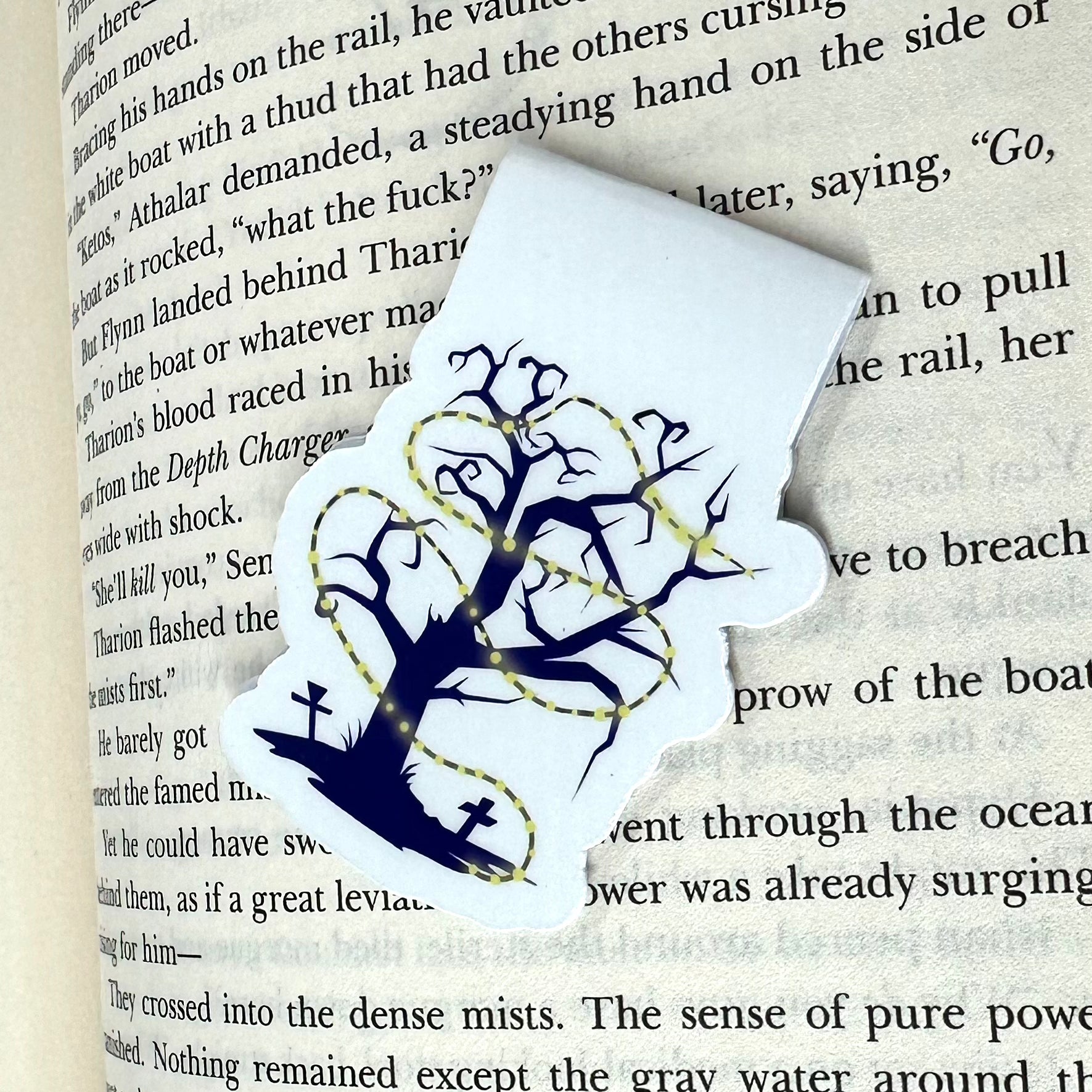 Halloween Tree Magnetic Bookmark Barb Wire Designs
