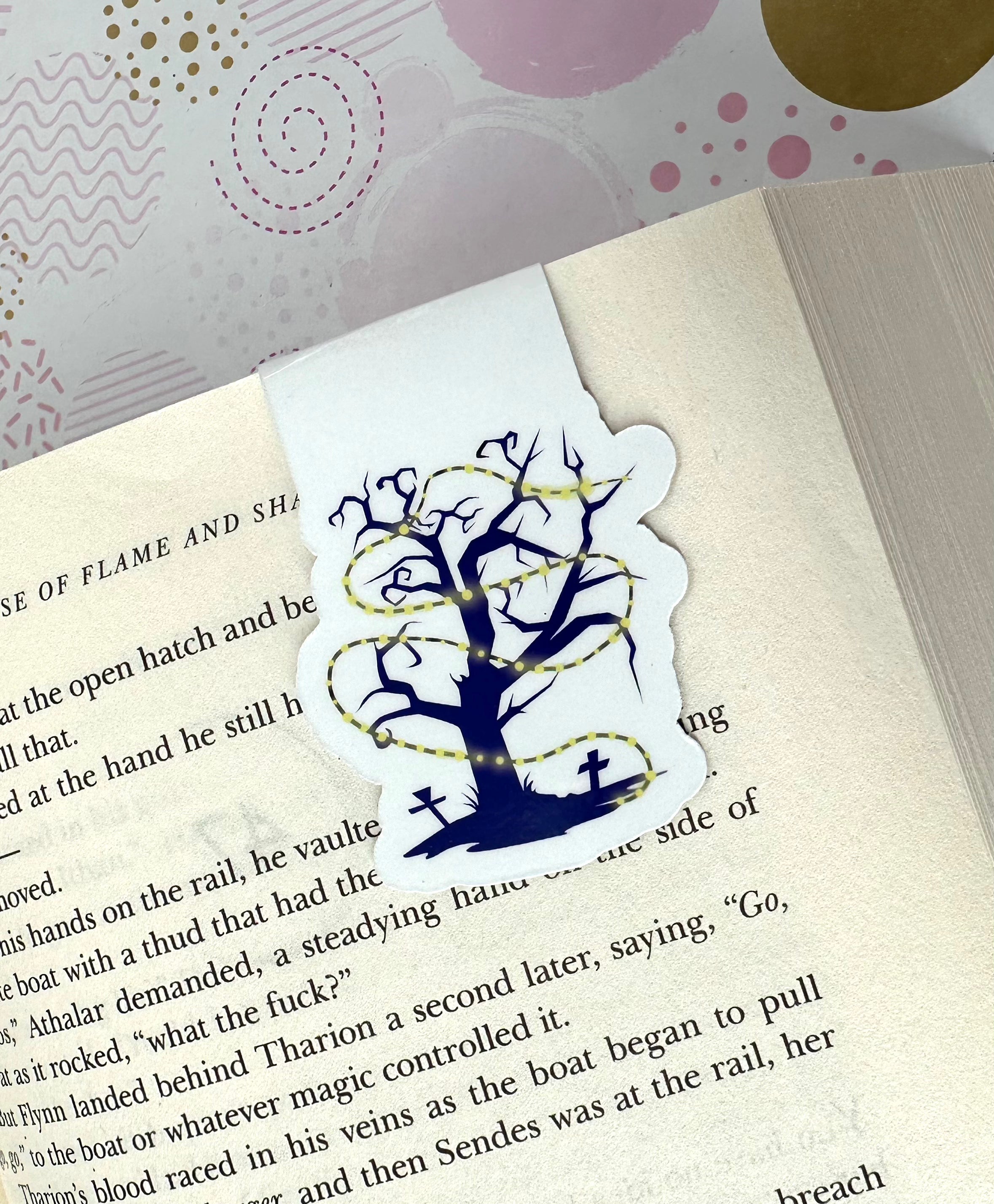 Halloween Tree Magnetic Bookmark
