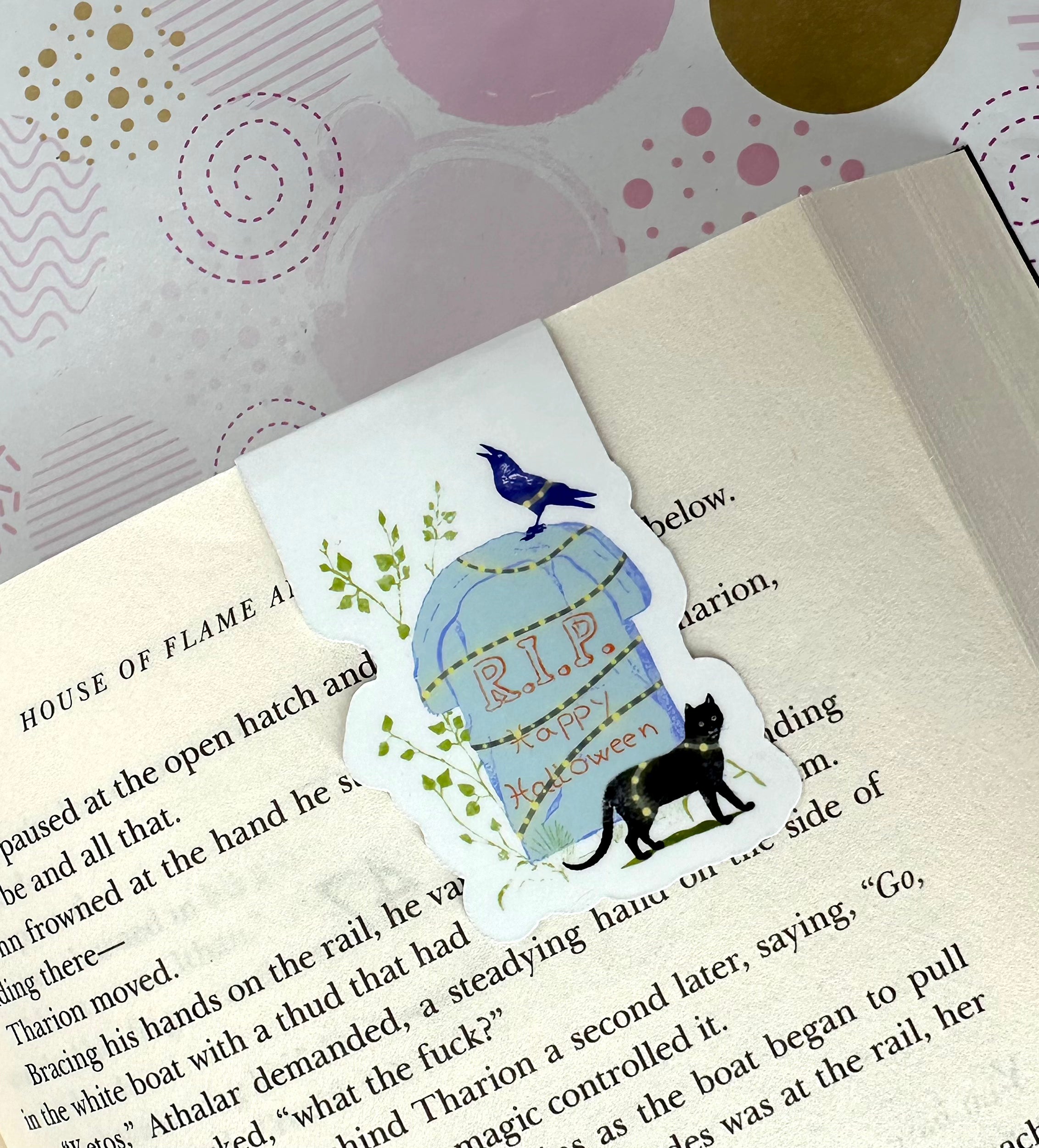 Halloween RIP Magnetic Bookmark