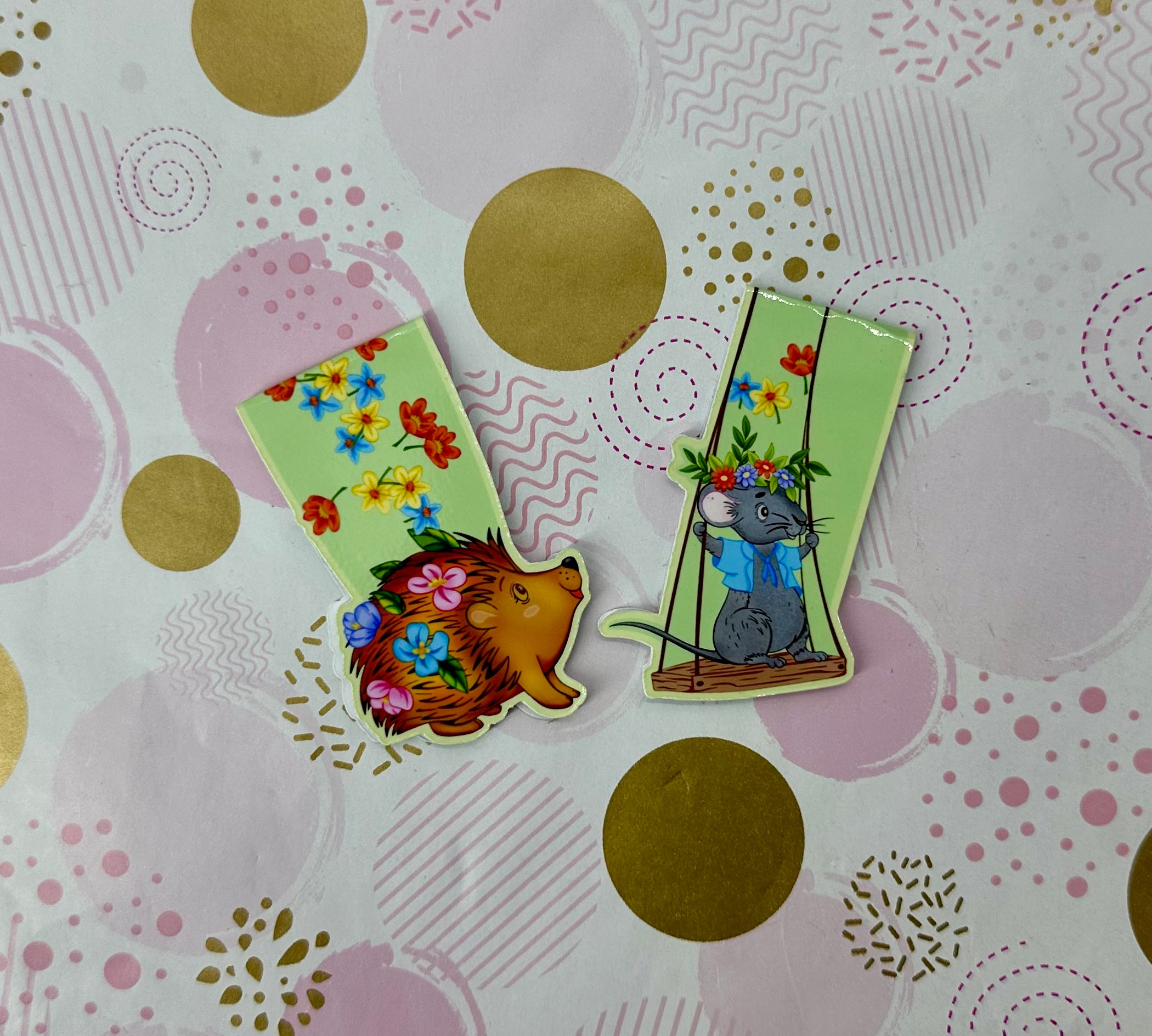 Porcu-fine Magnetic Bookmark Barb Wire Designs