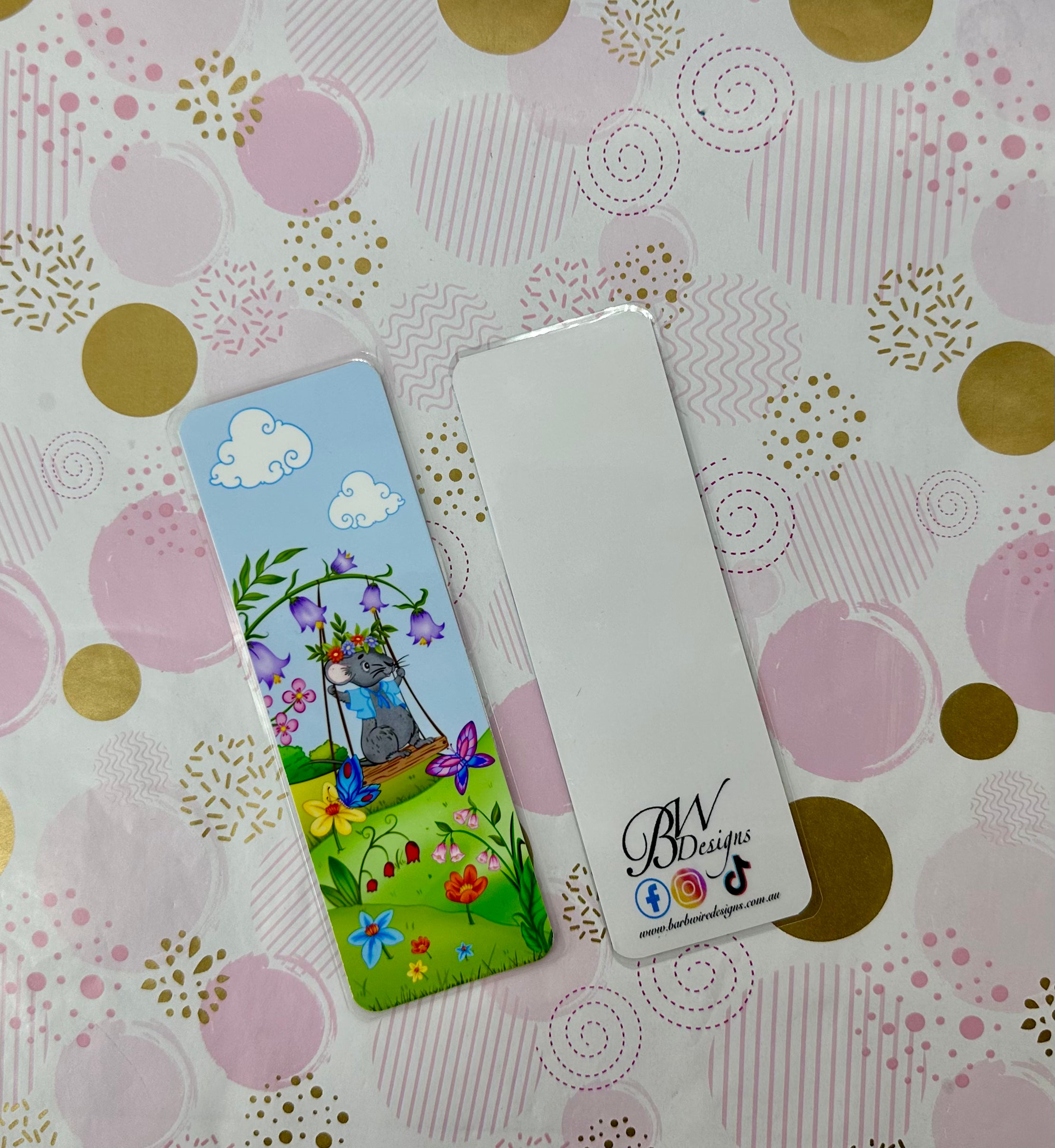 Porcu-fine Traditional Bookmark