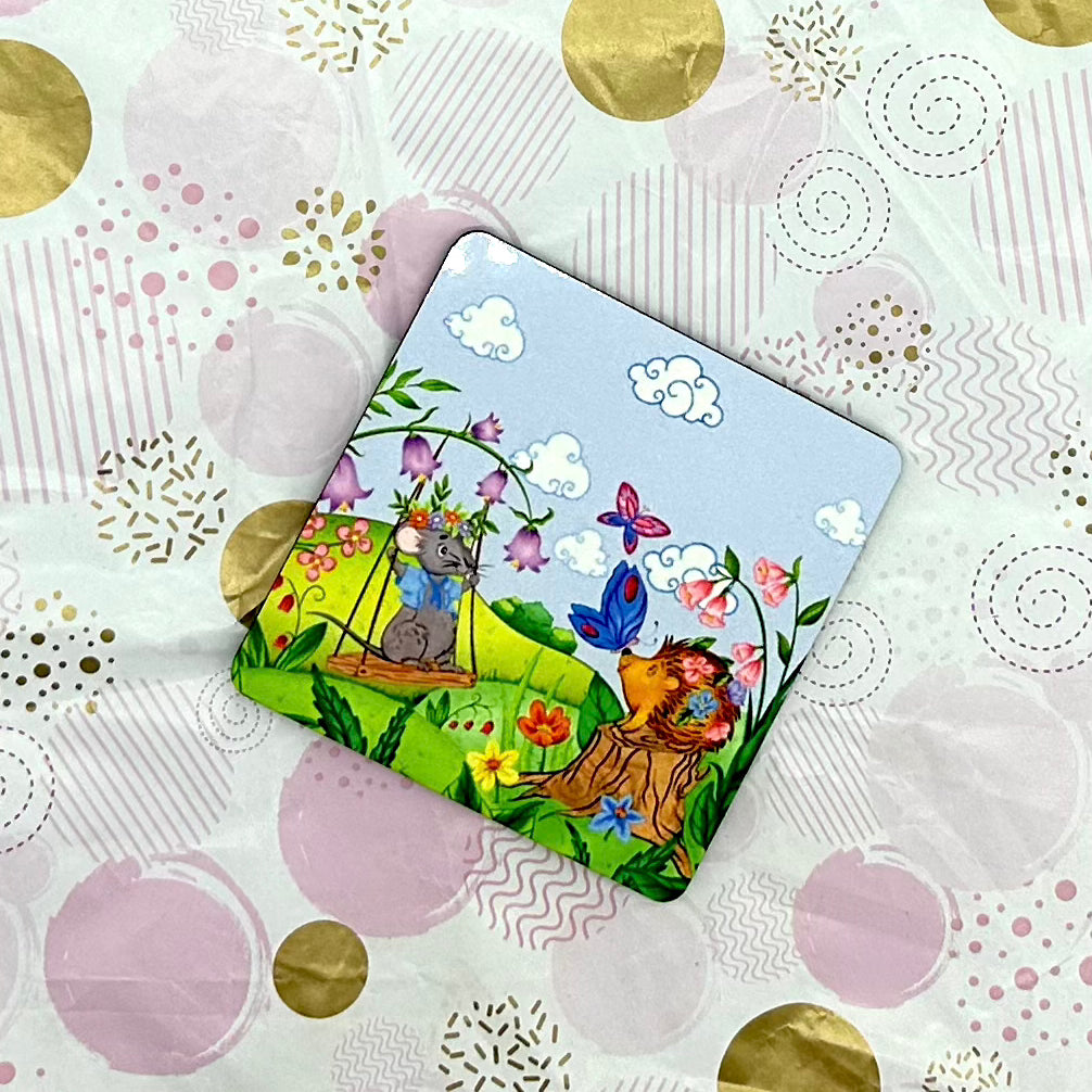 Porcu-Fine MDF Coaster Barb Wire Designs