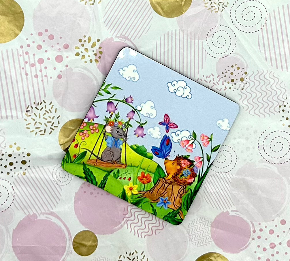 Porcu-Fine MDF Coaster Barb Wire Designs