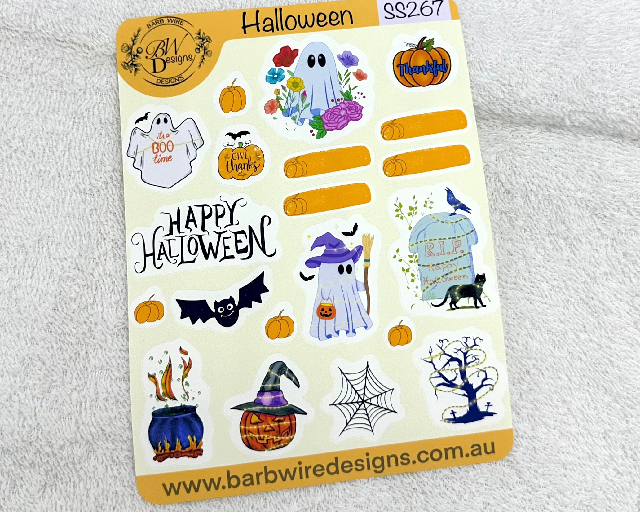 Matte Halloween Vinyl Stickers