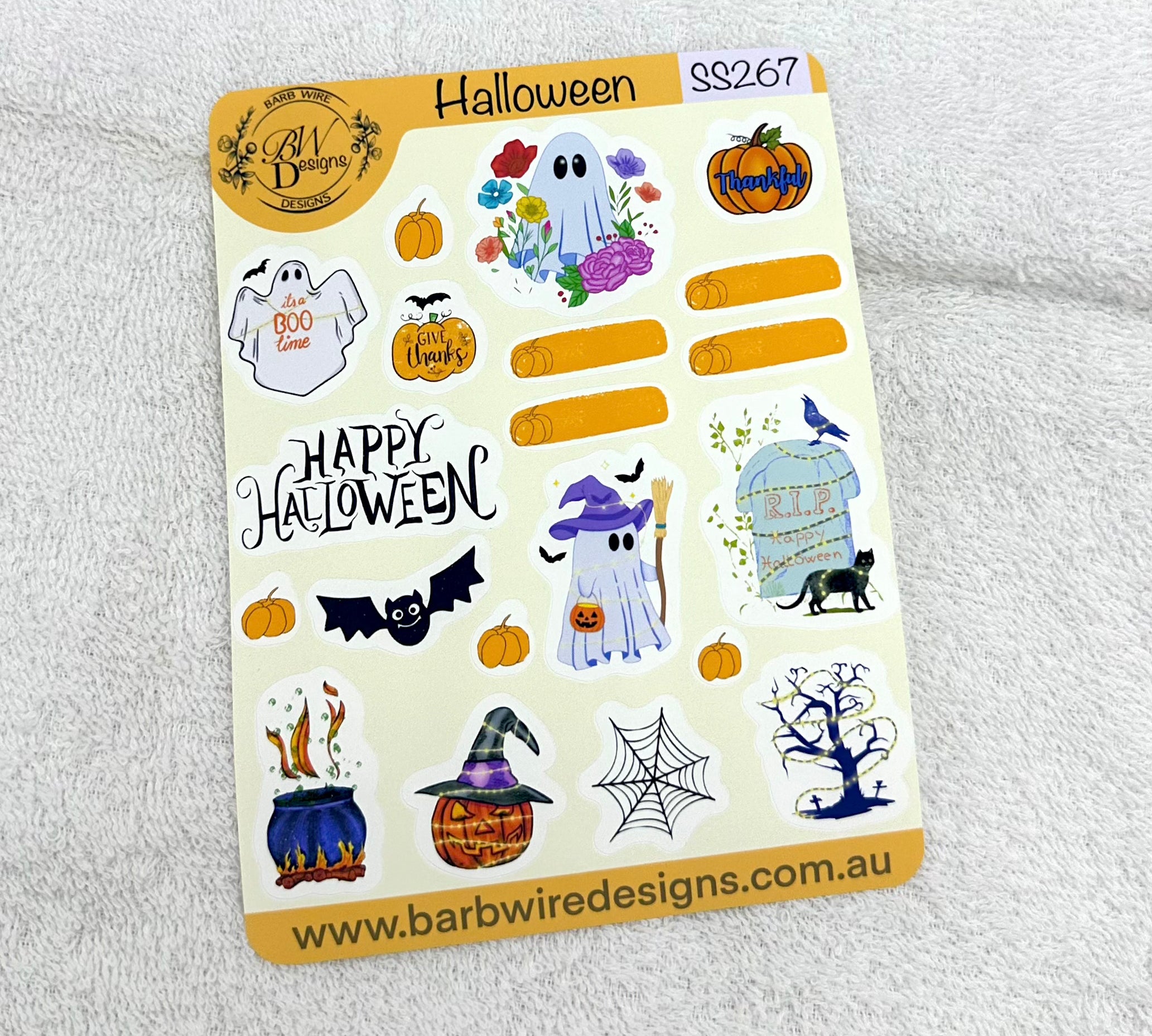 Matte Halloween Vinyl Stickers