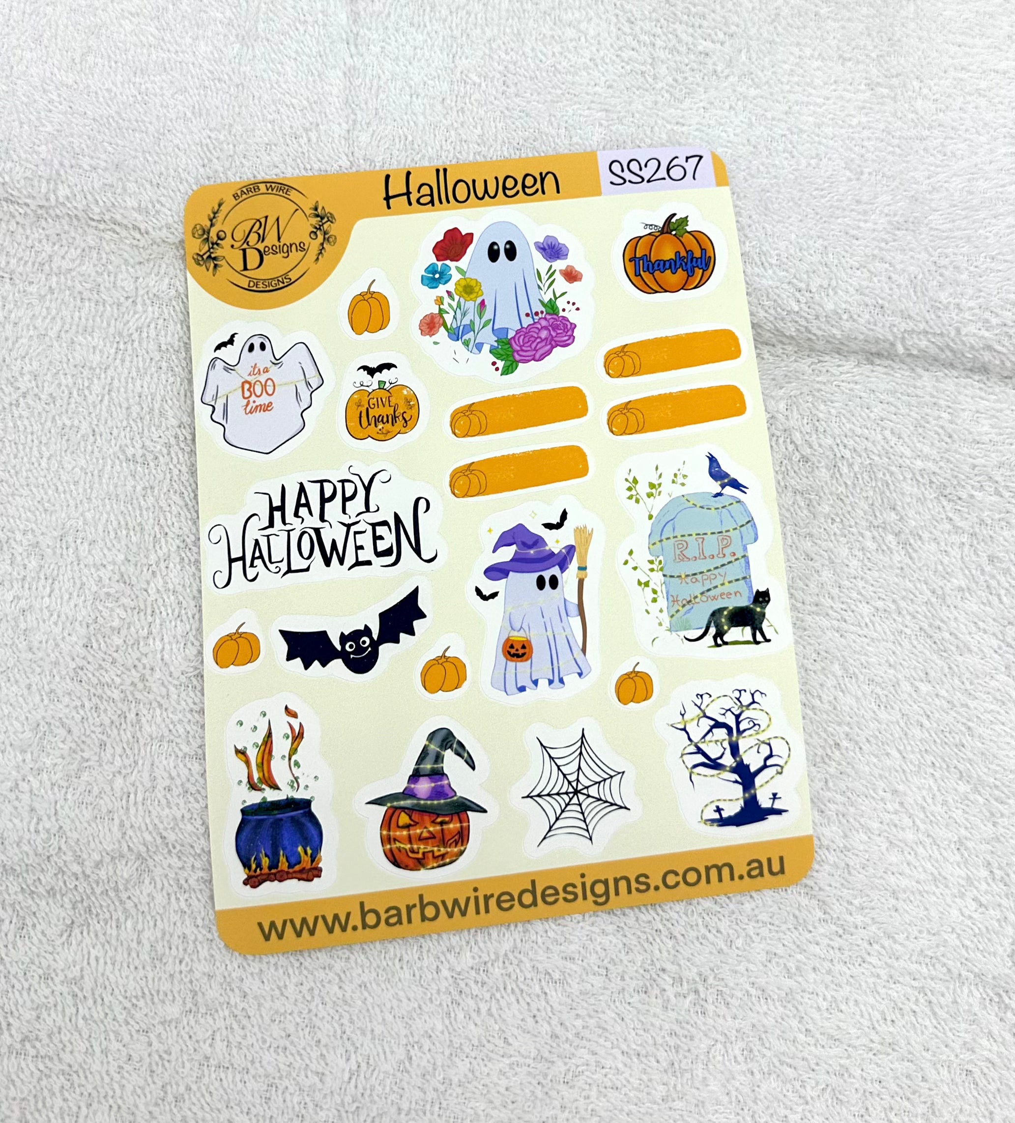Matte Halloween Vinyl Stickers