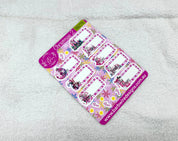 Pink Christmas Label/Tag Sticker Sheet